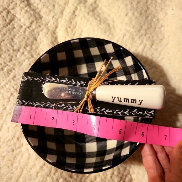 Cheeseball bowl and stainless steel knife for serving, or use it as you will!NWT - Picture 5 of 9